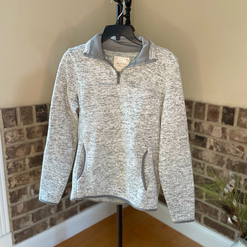 altar’d state grey pullover quarter zip